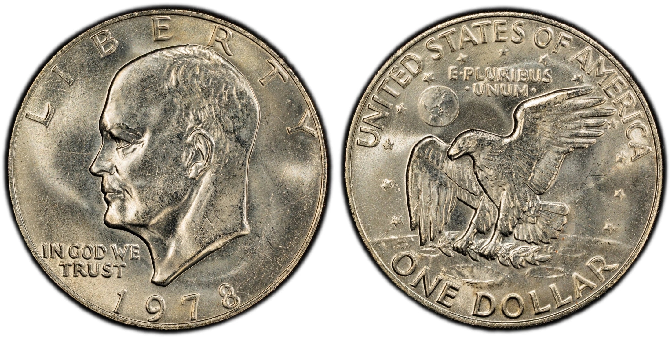 1978 Eisenhower Dollar $1 – PCGS MS64 | Final Year Issue High-Grade Collector Coin Heritage Pastime