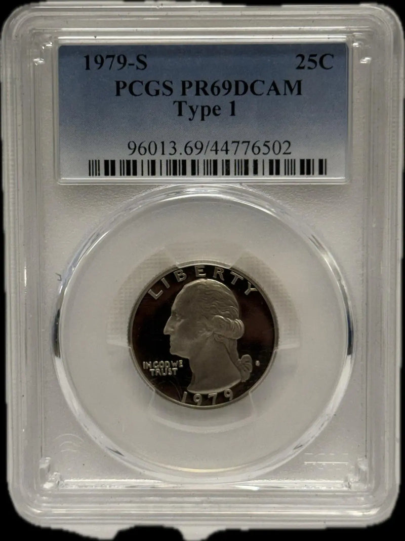 1979-S Quarter PCGS PR69DCAM Type 1 – Stunning Proof Coin, Exceptionally High Grade Heritage Pastime