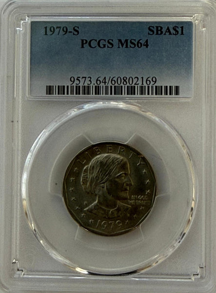 1979-S Susan B. Anthony Dollar PCGS MS64 – San Francisco First-Year Issue