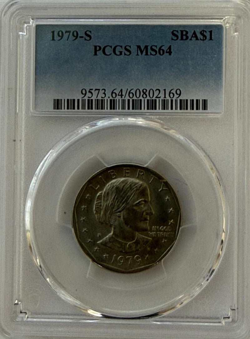 1979-S Susan B. Anthony Dollar PCGS MS64 – San Francisco First-Year Issue