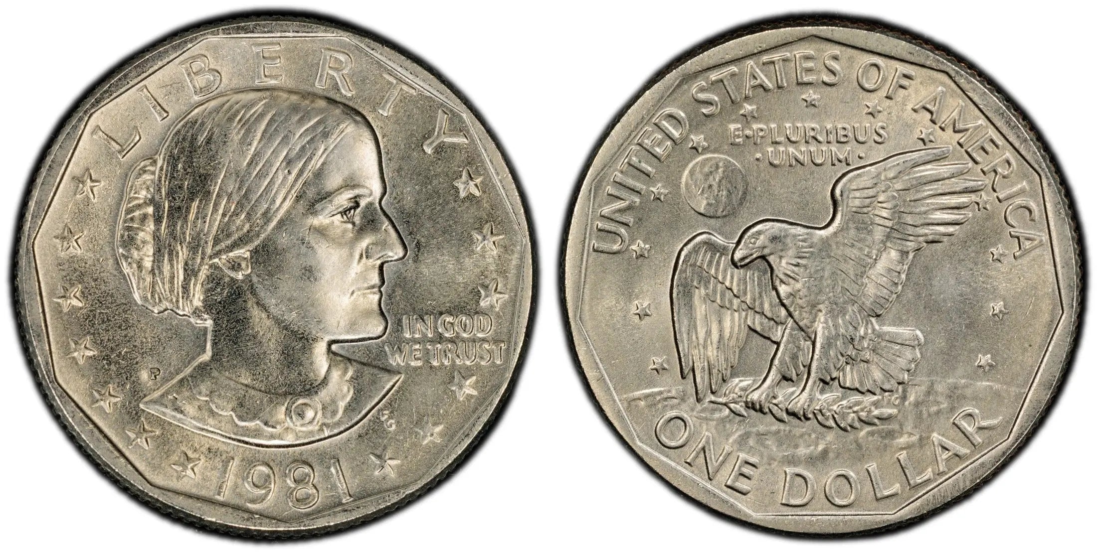 1981-P Susan B. Anthony Dollar – PCGS MS63 | Brilliant Uncirculated Key Date Issue Heritage Pastime