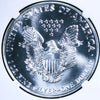 1990 American Silver Eagle MS69 NGC – Obverse Struck-Through Error, Rare Mint Anomaly Heritage Pastime