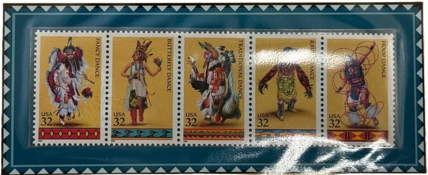 1996 American Indian Dances Stamp Set – 32¢ U.S. Mint (MNH) | Cultural Heritage Series Heritage Pastime