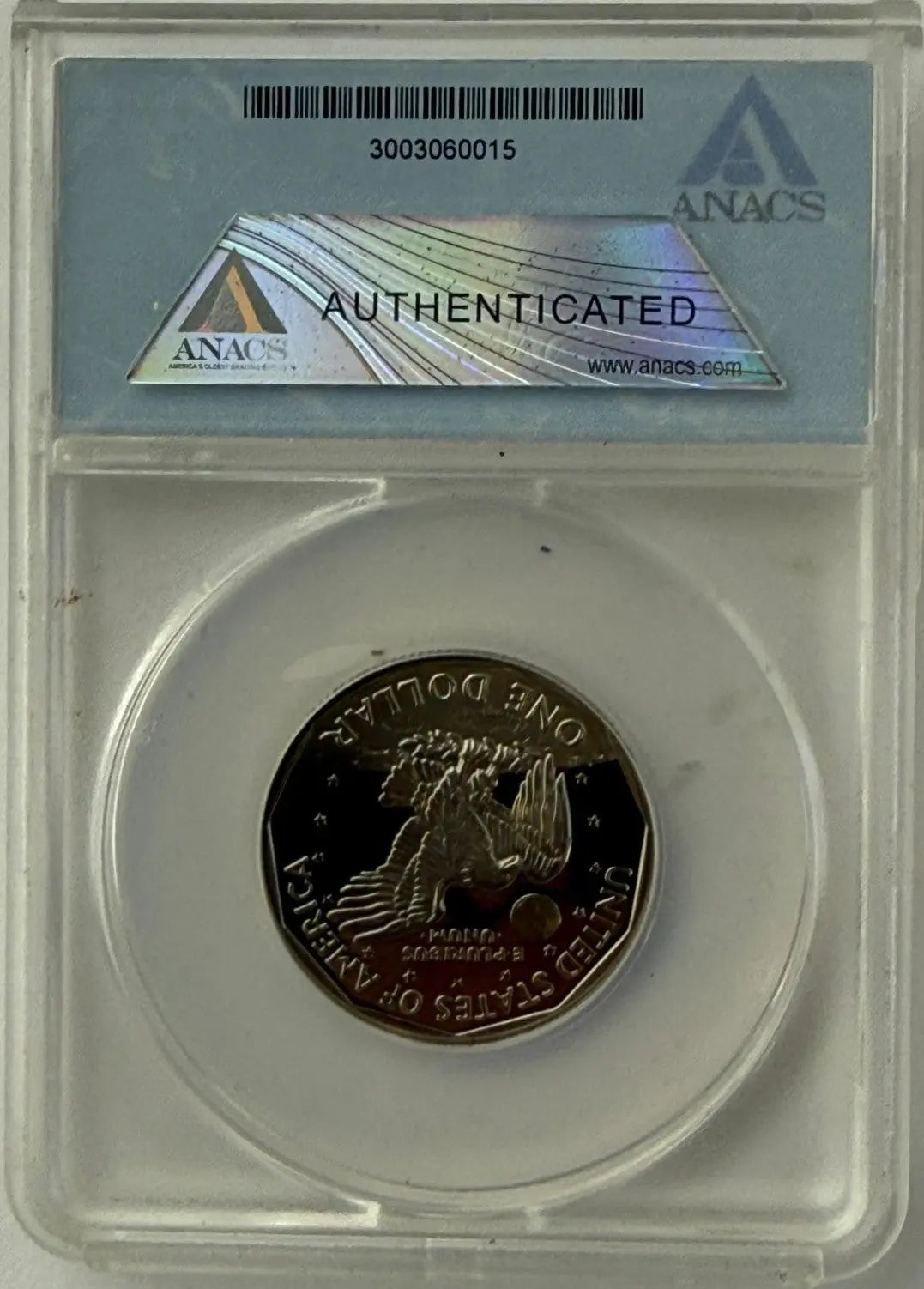 1999-P Susan B. Anthony $1 Proof Coin – ANACS PR70 DCAM | Perfect Grade Deep Cameo Heritage Pastime