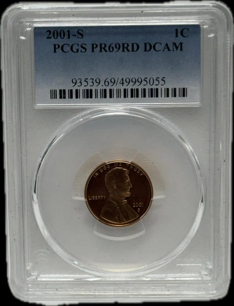 2001-S Lincoln Cent, PCGS PR69RD DCAM – A Rare and Stunning Proof Coin Heritage Pastime