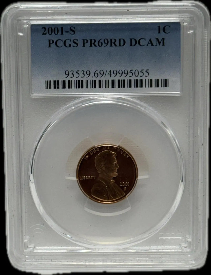 2001-S Lincoln Cent, PCGS PR69RD DCAM – A Rare and Stunning Proof Coin Heritage Pastime