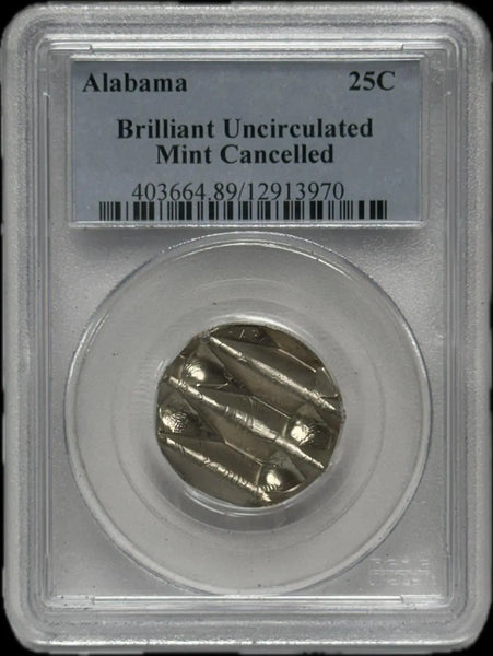 2003 Alabama Brilliant Uncirculated Quarter – Cancelled Mint Coin, Pristine Condition Heritage Pastime