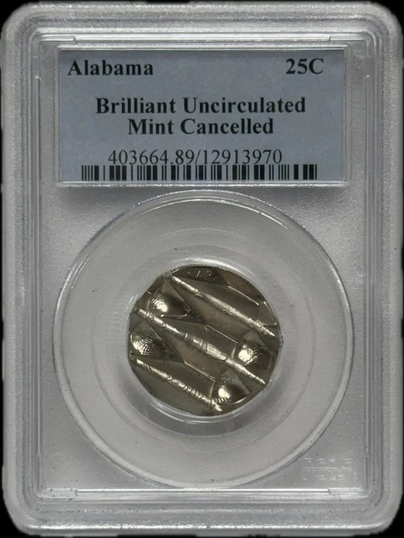 2003 Alabama Brilliant Uncirculated Quarter – Cancelled Mint Coin, Pristine Condition Heritage Pastime