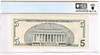 2003A $5 FRN PCGS 65PPQ Fancy PARTIAL REVERSE LADDER BOOKEND Serial #FJ00432100B Heritage Pastime