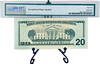 2004-A $20 FRN PMG 64EPQ BINARY RADAR ROTATOR TRINARY BOOKEND #GF11166111C Heritage Pastime
