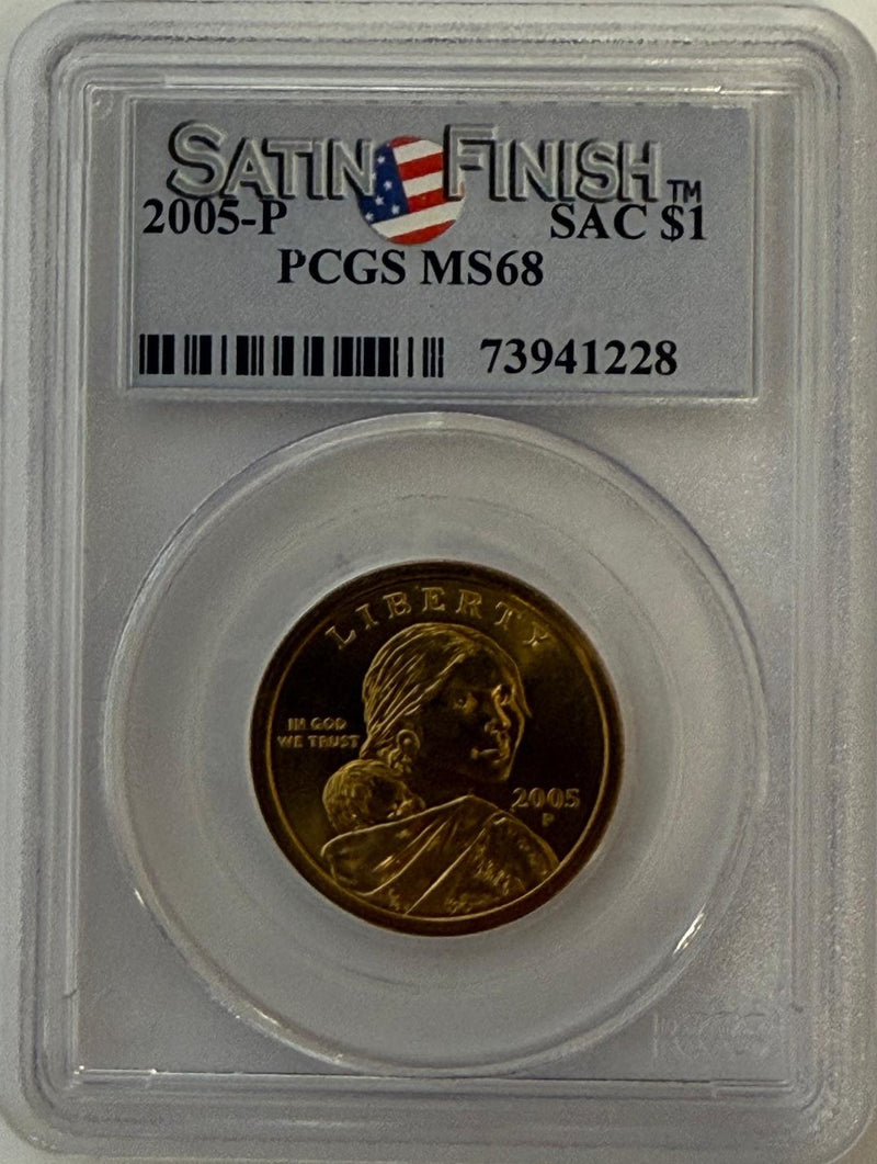 2005-P Sacagawea Dollar – PCGS MS68 | Superb Gem | High-Grade Modern Dollar