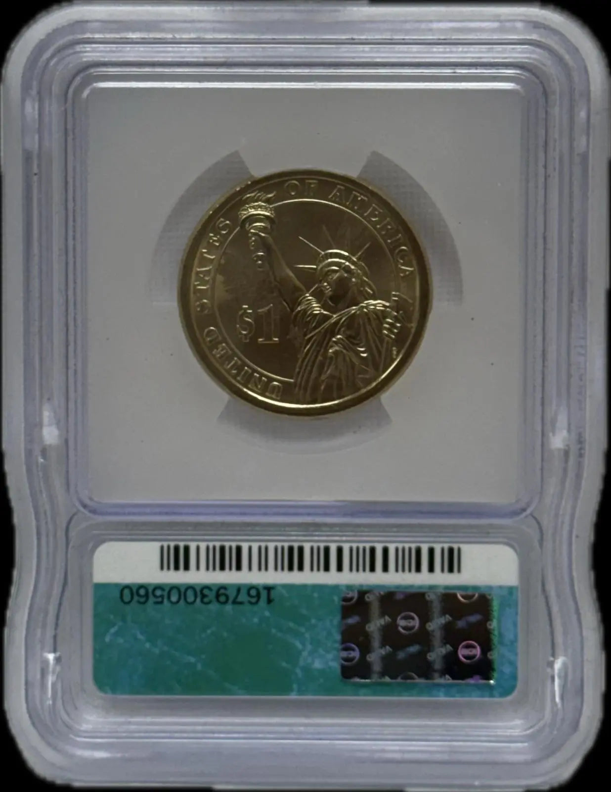 2007 ICG MS64 Double Mint Error Struck Through Grease with Missing Edge Lettering Heritage Pastime