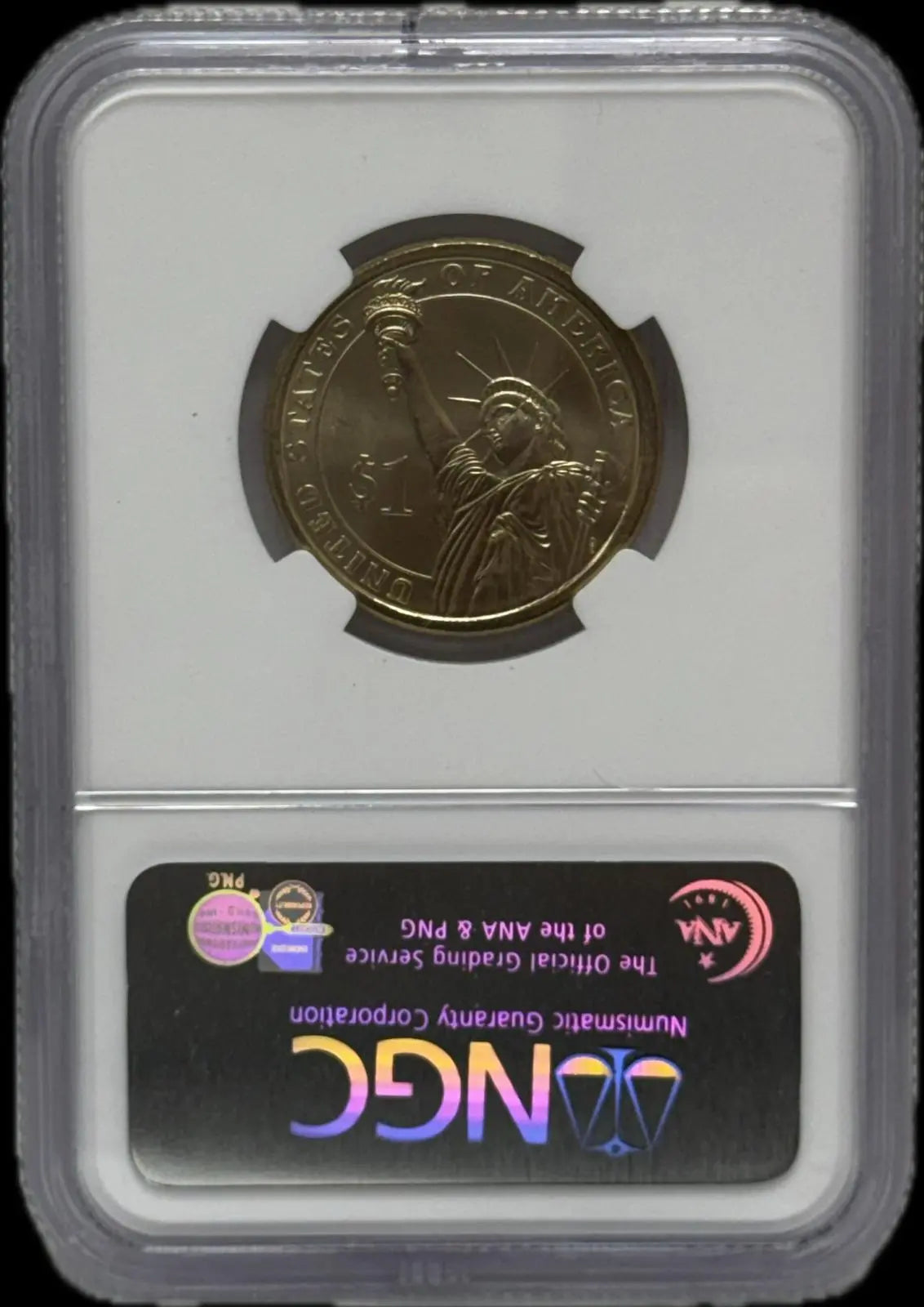 2007-S George Washington $1 Missing Edge Lettering MS65 – Rare Mint Error Coin Heritage Pastime