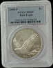 2008-P American Silver Eagle $1 – PCGS PR69 – Bald Eagle Heritage Pastime