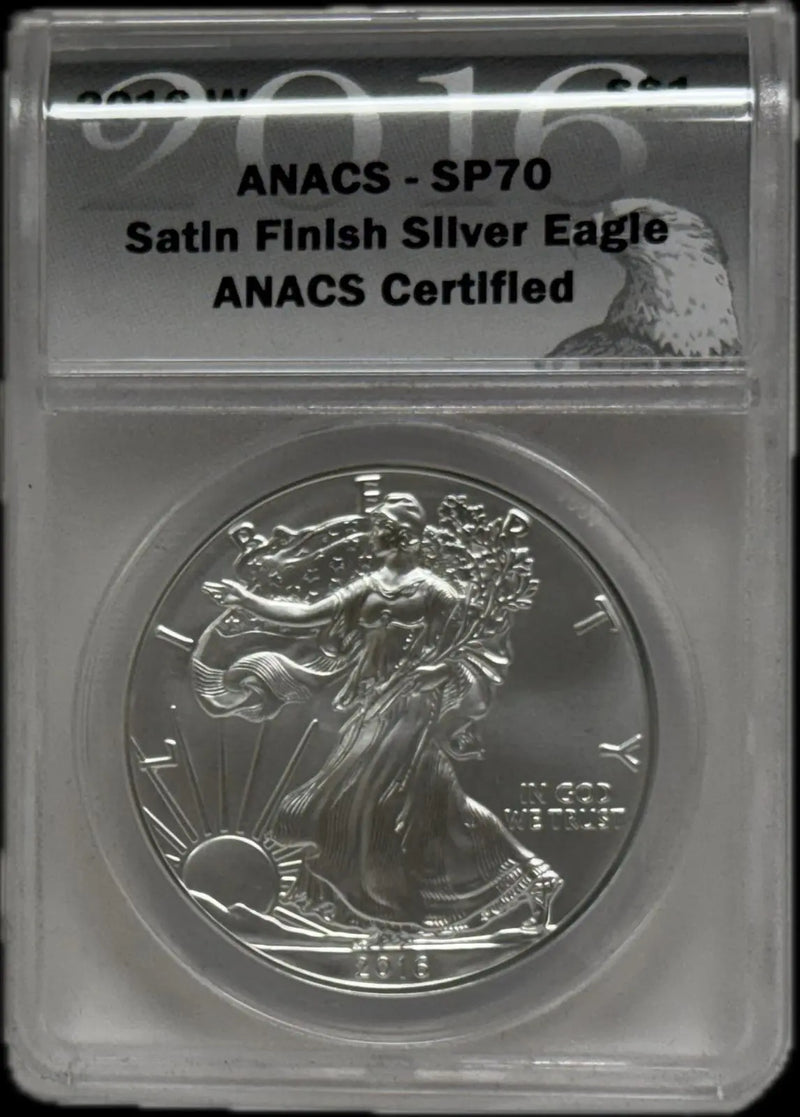 2016-W Silver Eagle $1 SP70 Satin Finish – Pristine Quality Heritage Pastime