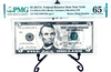 2017-A $5 FRN PMG 65EPQ Fancy TRUE 0/1 BINARY Serial #PB11000100A Heritage Pastime