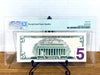 2017-A $5 FRN PMG 65EPQ Fancy TRUE 0/1 BINARY Serial #PB11000100A Heritage Pastime