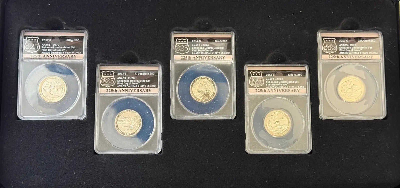 2017-S Enhanced Uncirculated Set (10-Piece) – ANACS EU70 First Day of Issue (#0279 of 1,092) Heritage Pastime