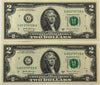 2017A $2 Federal Reserve Notes – Consecutive Pair – Chicago (G) District – Mnuchin/Carranza Heritage Pastime