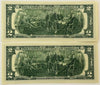 2017A $2 Federal Reserve Notes – Consecutive Pair – Chicago (G) District – Mnuchin/Carranza Heritage Pastime