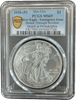 2020 (P) American Silver Eagle MS69 PCGS Struck Thru Rev Emergency Issue – Rare Mint Error Heritage Pastime