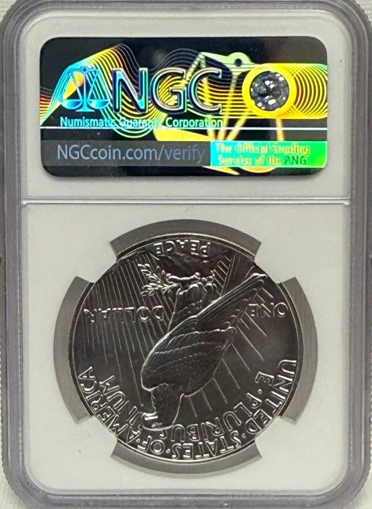 2021 Peace Silver Dollar High Relief MS70 – 100th Anniversary First Day of Issue Heritage Pastime