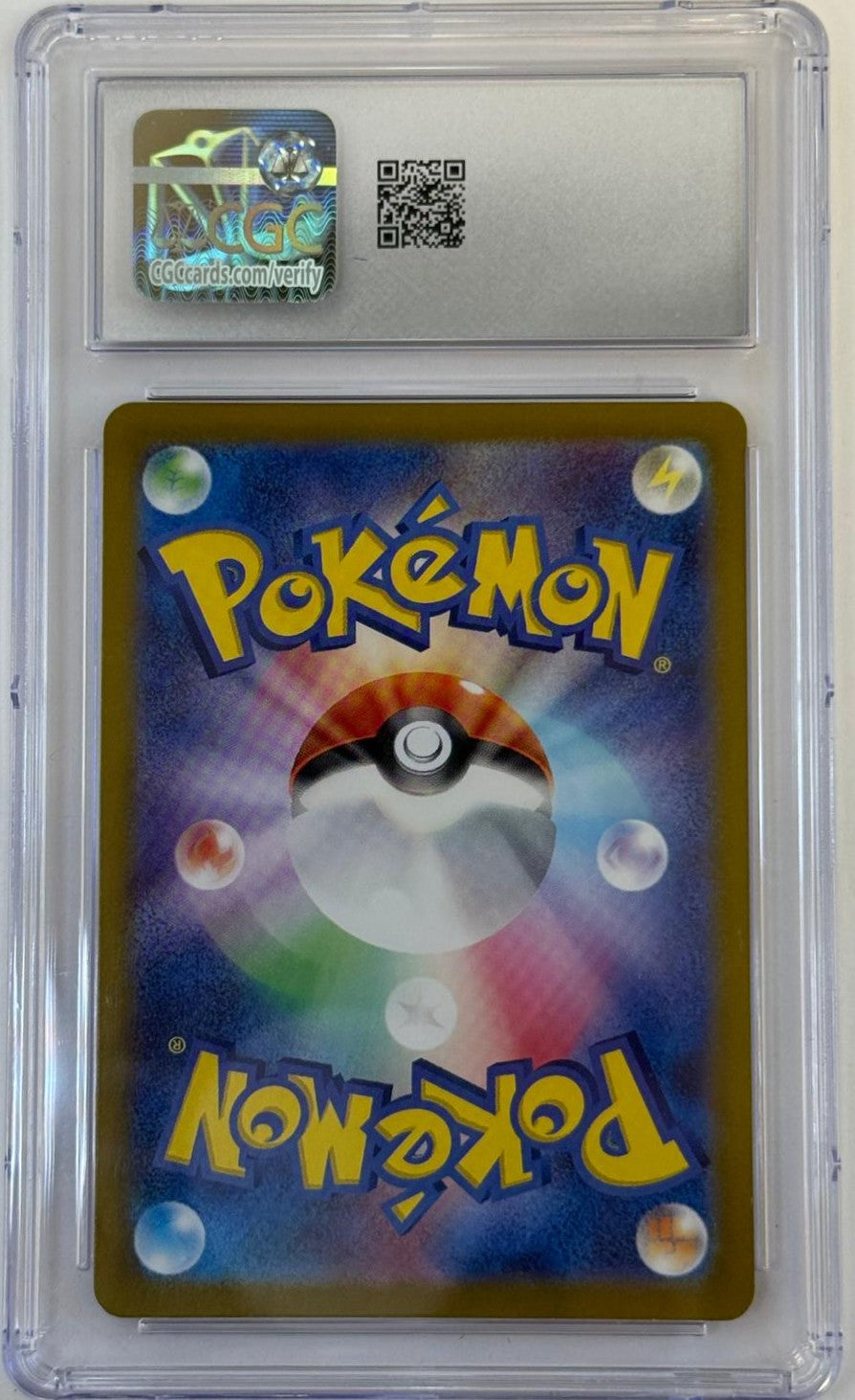 Back of 2024 Japanese Pokémon Stellar Miracle Carbominable AR card in CGC slab