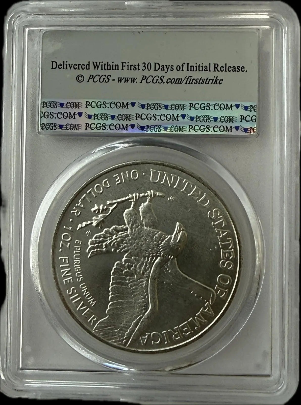 2025 American Silver Eagle $1 – First Strike – PCGS MS70 West Point Mint Heritage Pastime