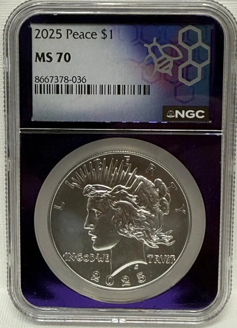 2025 Peace Silver Dollar MS70 – A Rare and Historic Treasure Heritage Pastime