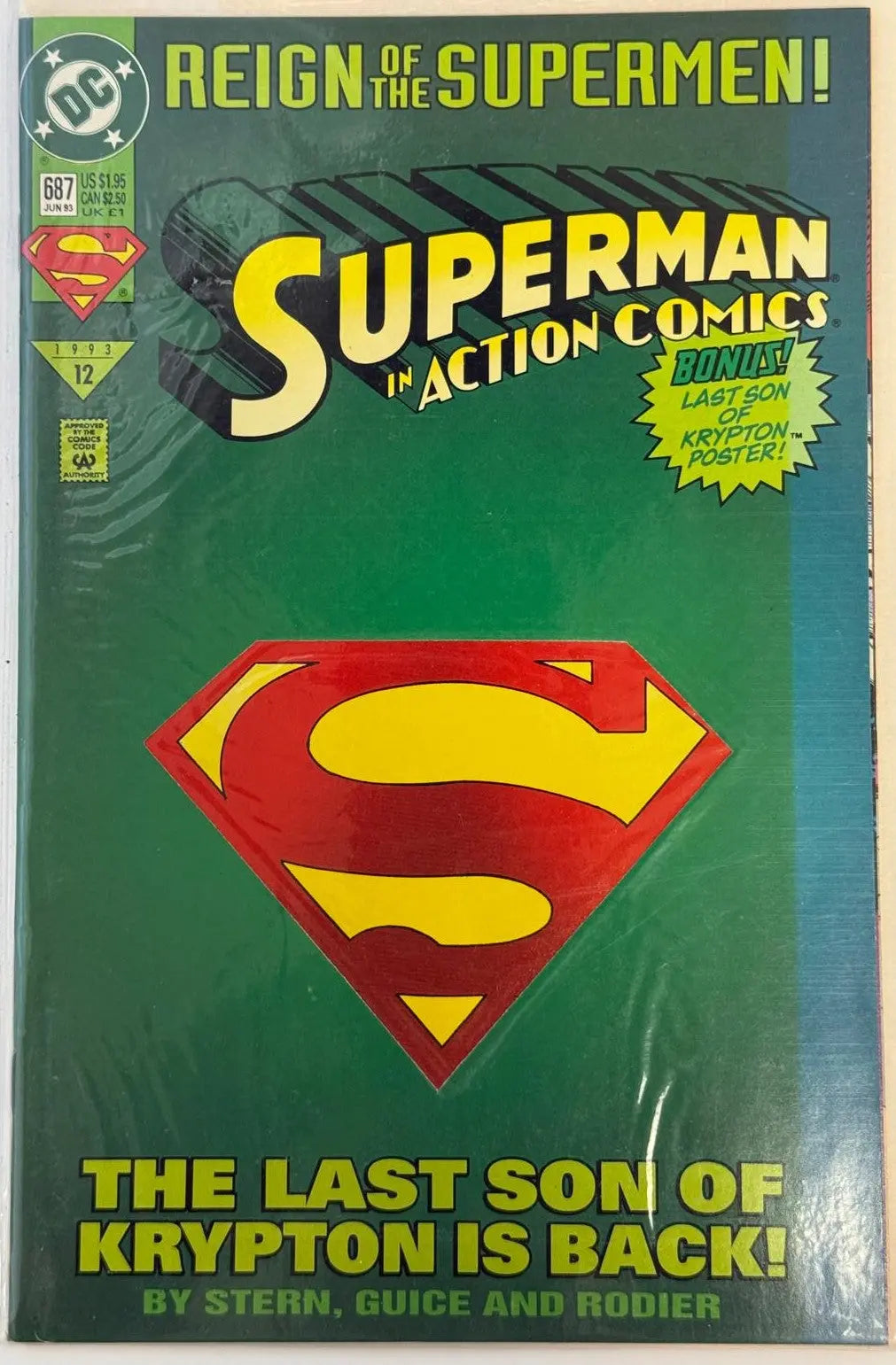 Action Comics #687 (June 1993) – Superman | Reign of the Supermen Era | DC Comics Heritage Pastime