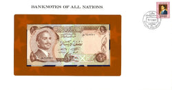 Billetes de Todas las Naciones Jordania 1/2 medio dinar 1975 UNC P-17d – Número de serie de la suerte 647771