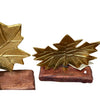 Broyhill Harvest Traditions gold leaf tabletop décor on a wooden base. Heritage Pastime