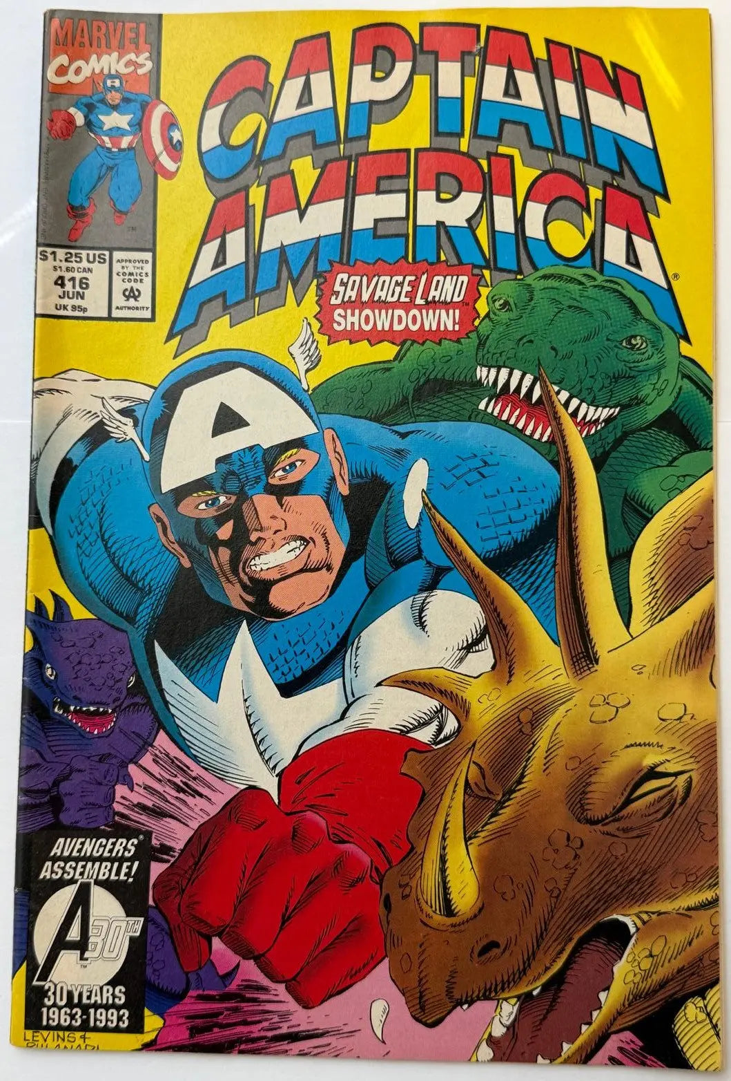 Captain America #416 (1993) – Marvel Comics Modern Age Issue | Classic Cap Adventure | Avengers Icon Heritage Pastime