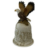 Ceramic Bald Eagle Hand Bell Heritage Pastime