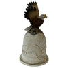 Ceramic Bald Eagle Hand Bell Heritage Pastime