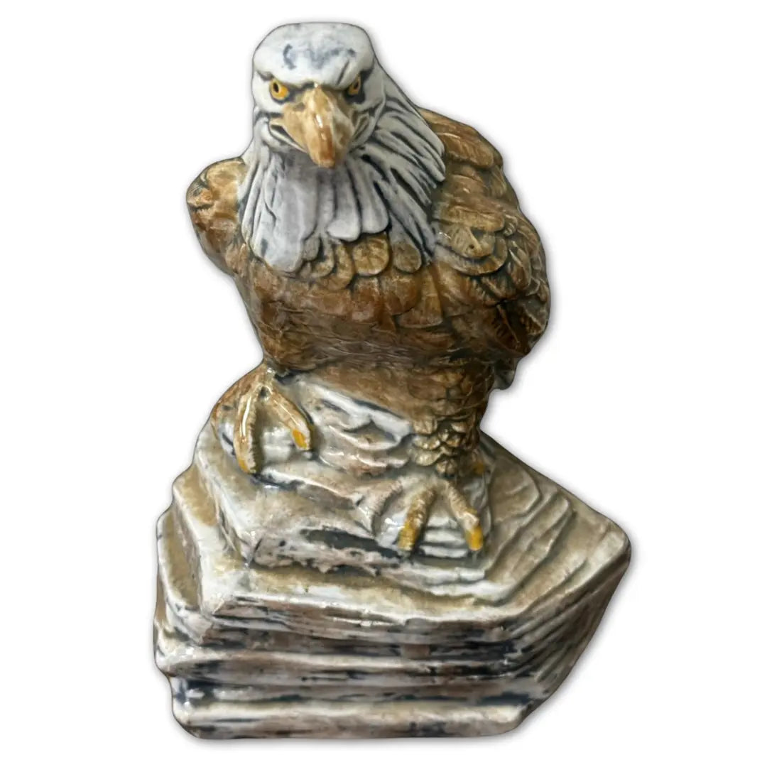 Ceramic bald eagle figurine