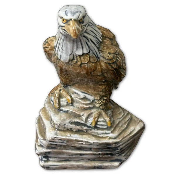 Ceramic bald eagle figurine Heritage Pastime