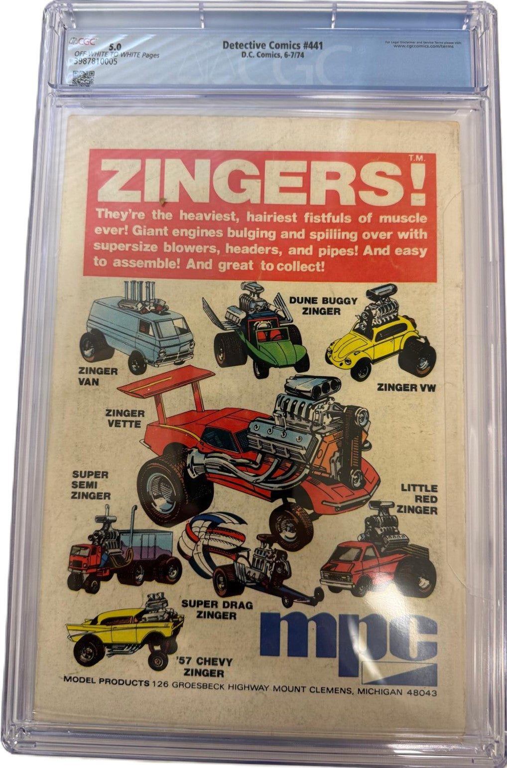 Detective Comics #441 July 1974 CGC 5.0 – First Appearance of Harvey Bullock | 100-Page Super Spectacular