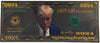 Donald Trump “Never Surrender” 2024 Gold Foil Note – 24K Gold Plated Novelty Collectible Bill