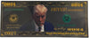 Donald Trump “Never Surrender” 2024 Gold Foil Note – 24K Gold Plated Novelty Collectible Bill Heritage Pastime