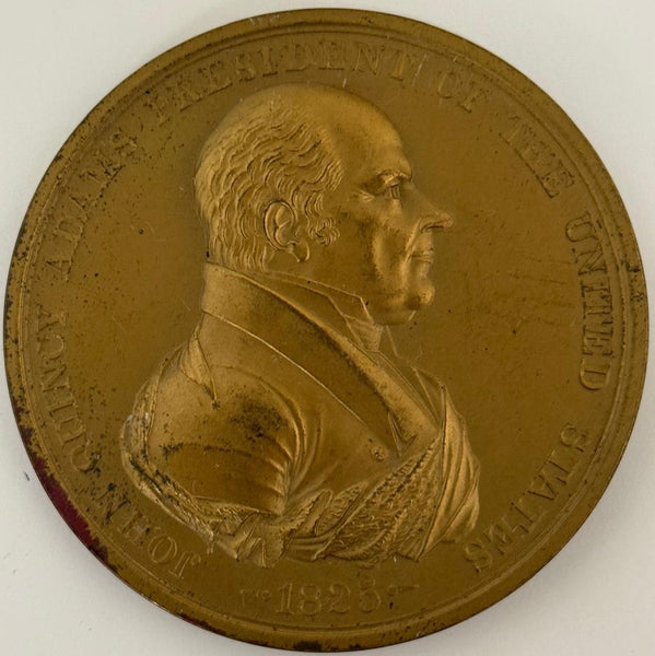 John Quincy Adams Presidential Bronze Medal 1825 Indian Peace Medal Replica – Historic U.S. Mint Design