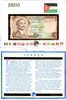 Jordan 1975 1/2 Half Dinar P-17e UNC Lucky 111 E Banknotes of All Nations Heritage Pastime