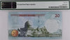 Jordan 20 Dinar 2014 P37e PMG Gem 66 EPQ – High-Grade Uncirculated Banknote Heritage Pastime