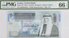 Jordan 20 Dinars Solid Serial DHH 333333 PMG 66 EPQ Gem Uncirculated P37d (2013) – Ultra Rare Collectible Note Heritage Pastime