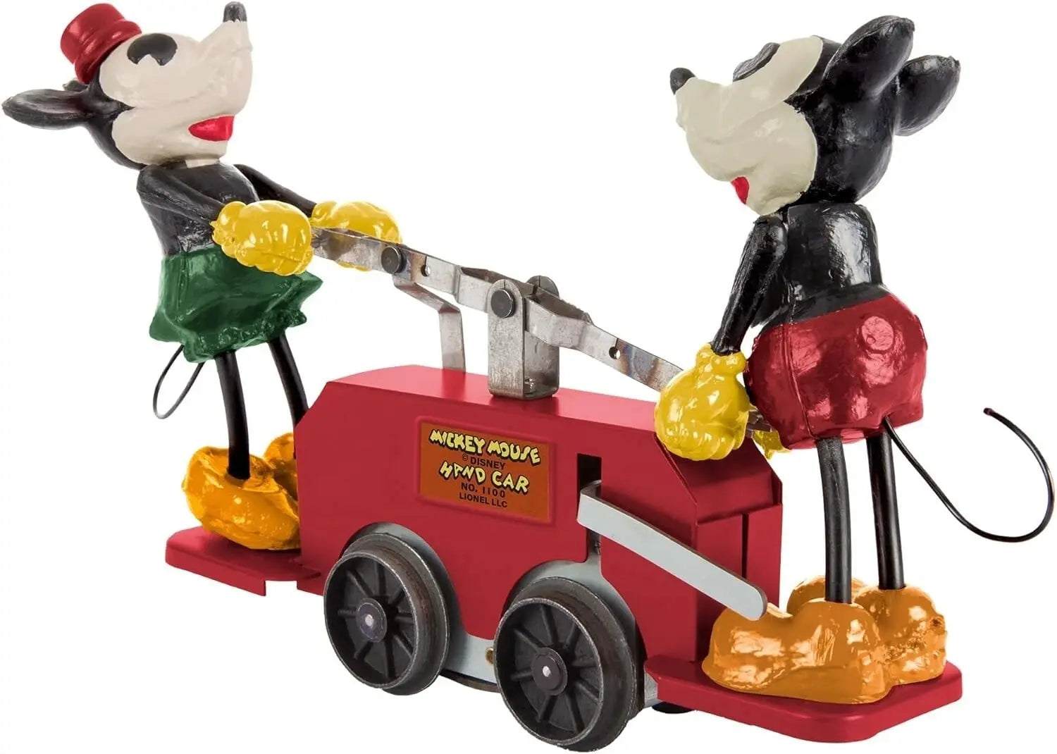 LIONEL 2335190 DISNEY 100TH MICKEY & MINNIE MOUSE RED HANDCAR O GAUGE SEALED