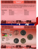 Littleton World Coin Set Jordan w/card 2000-2009 UNC 1/2 Dinar 2008 Qirsh 2000 Heritage Pastime