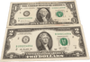 Matching Fancy Serial Number $1 & $2 Dollar Bills – Annapolis, MD Zip Code Notes – Rare Collector Pair Heritage Pastime