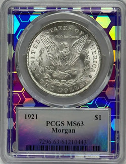 Morgan $1 1921 PCGS MS631921 Morgan Silver Dollar PCGS MS63 – Pristine Condition with Historical Significance