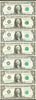 "Radar Strike: 7 Matching $1 Federal Reserve Bank Notes 34400443" - Various Years Heritage Pastime