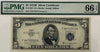 Series 1953B $5 Silver Certificate – PMG 66 Gem Uncirculated Heritage Pastime